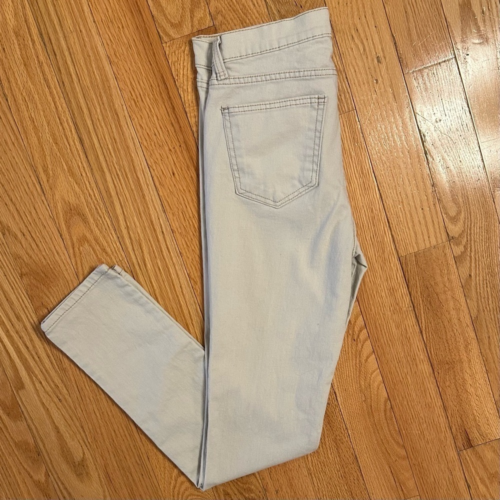 Vintage 90s Jordache High Rise Super Light Wash Denim Skinny Jeans Sz 11/12